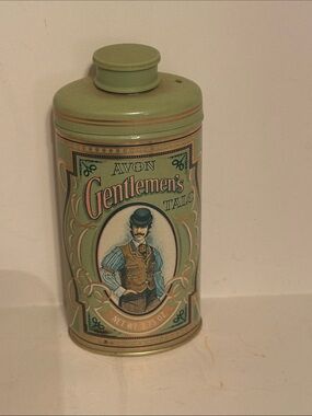 Avon Gentlemen's Talc - Mint Green Vintage Tin